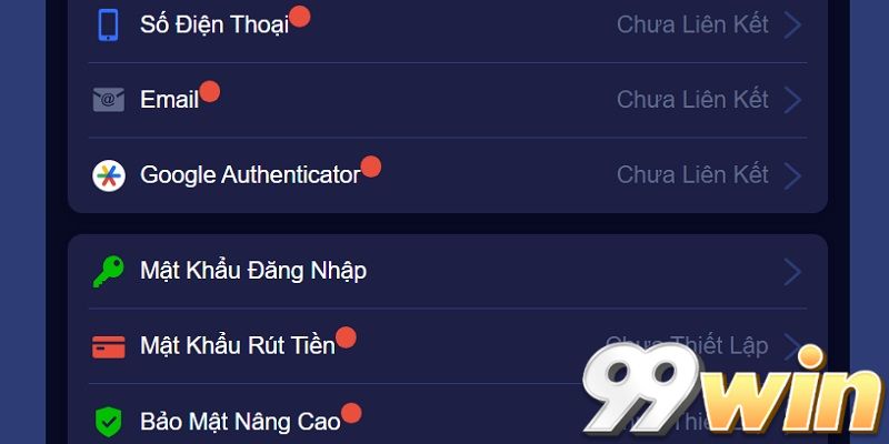 Kích hoạt bảo vệ 2FA